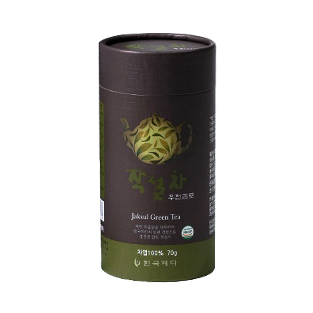 Jaksul Green Tea packaging on a white background