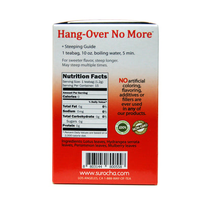 [Herbal Blend] 15 teabags - Hang-Over No More